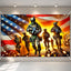 Cartel Día de la Independencia 71x43pulg decoración patriótica