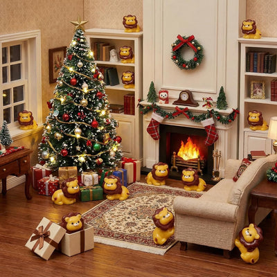 50 figuras resina animales miniatura decoración hogar Navidad