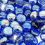 Cuentas vidrio fuego 19lb para hoguera 3/4pulg azul cobalto