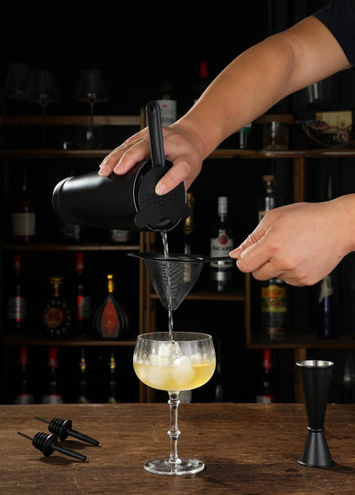 Juego 13 Pzas Coctelera con Agitador Boston Colador Jigger