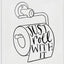 Set palabras humorístico para baño 36x48pulg