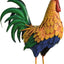 Estatuas de gallo metal 21pulg para jardín y patio