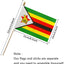 Bandera Zimbabue 5x8" pack 12
