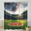 Cortina ducha campo béisbol 60x72pulg deporte profesional