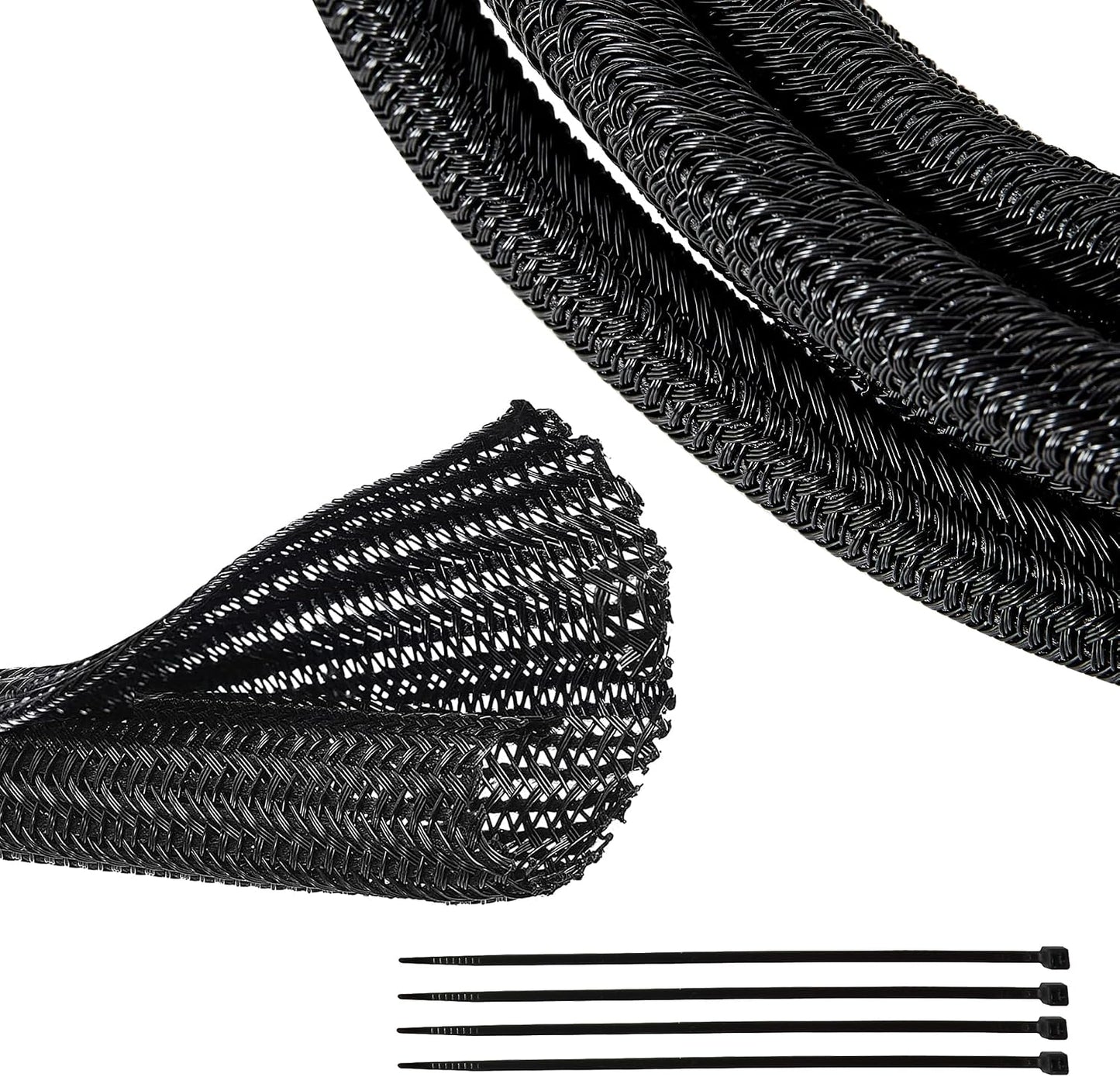 Manga cable trenzado 10pies 1/2 comp auto y computadora