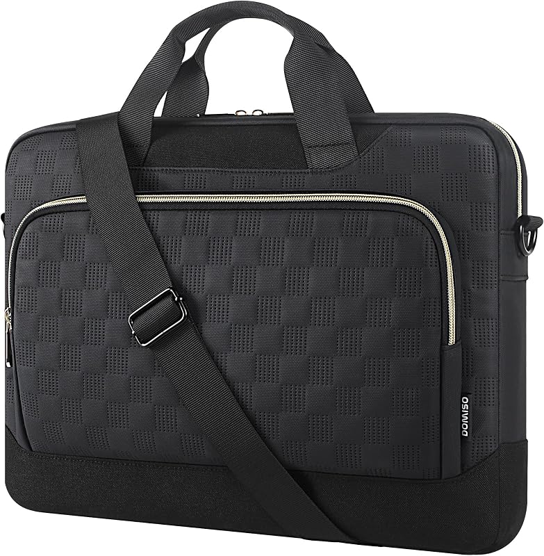 Maletín laptop 17-17.3 pulg negra para hombre mujer oficina