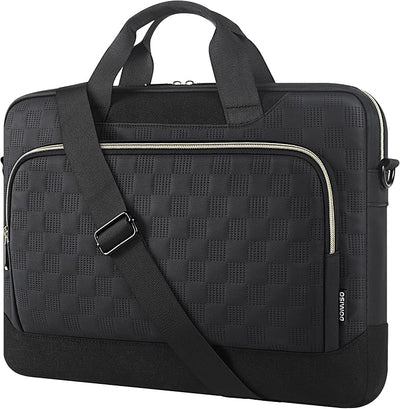Maletín laptop 17-17.3 pulg negra para hombre mujer oficina