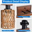 6 Luces Madera Tocador Baño Ratán Iluminación Pared