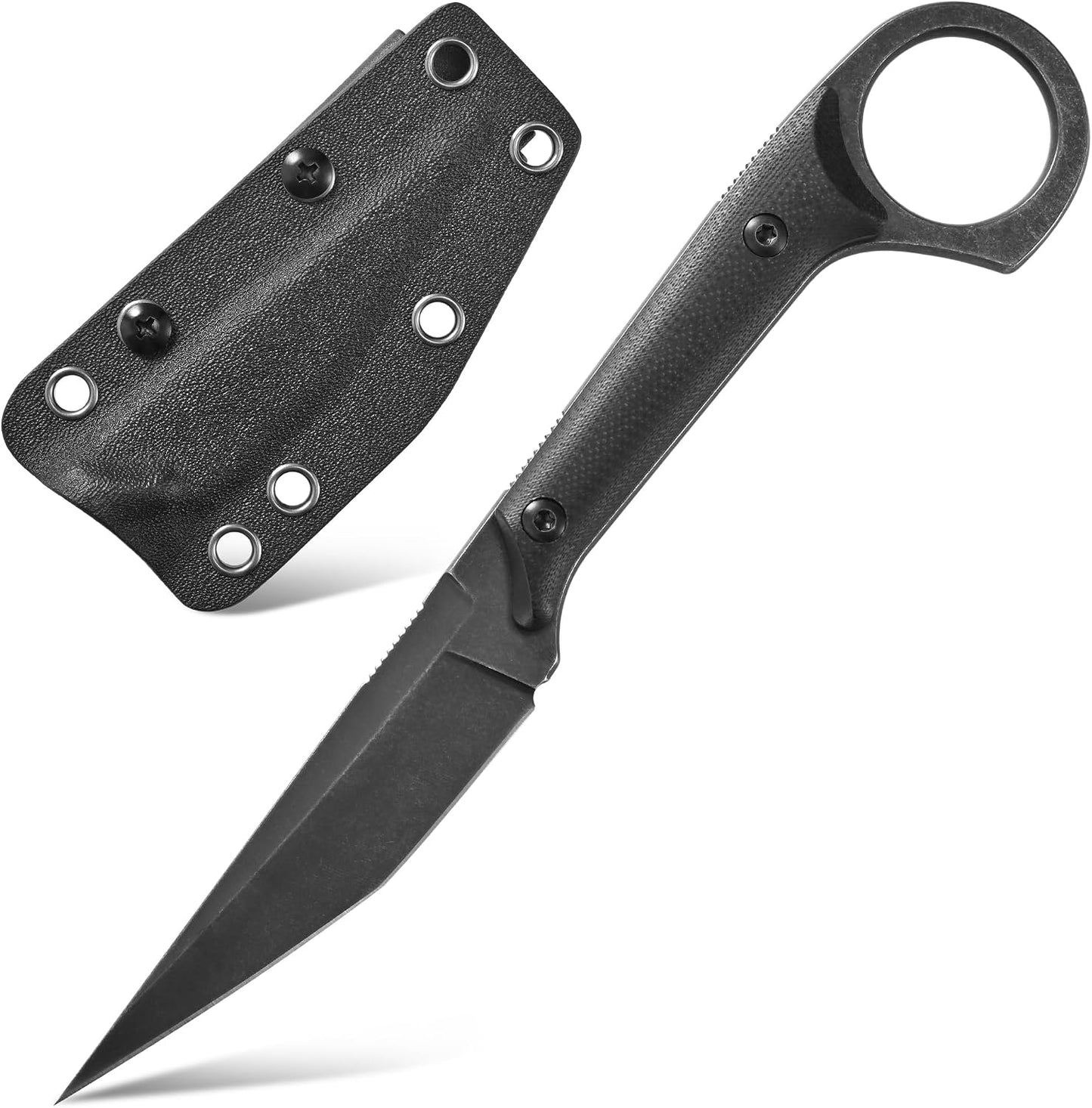 Cuchillo EDC acero D2 G10 mango para acampar al aire libre