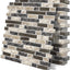 Azulejos 3D autoadhesivos marrón 12x12" para cocina baño
