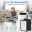 4 Filtros Comp Purificador H13 HEPA para Hogar 2600ft²