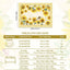 Mantel rectangular primavera 60x84pulg floral amarillo