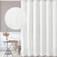 Cortina ducha 72x84pulg tela blanca texturizada 3D moderna