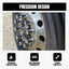 Tapones plástico ABS cromado 1.299" brida llanta set 40