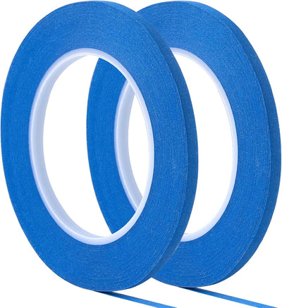 2 Pack Cinta Adhesiva Pintor Azul 0,6cmx54m Fina Sin Residuos