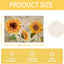 Set 6 servilletas linón flores de sol 12x18 pulg decoración mesa