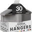 Perchas madera ranuras hombros 360 grados set 30