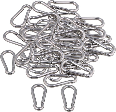 Set 50 anillos acero inox 304 con gancho rápido