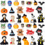 36 Mini Figuras Resina Halloween Animales Fantasma Calabaza Jardín