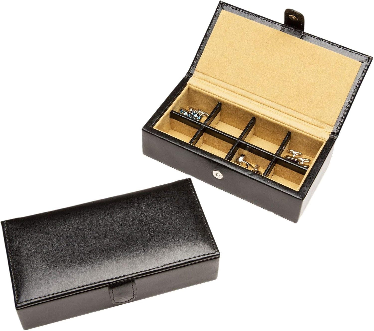 Caja cuero gemelos viaje 8 pares 6.25x1x3