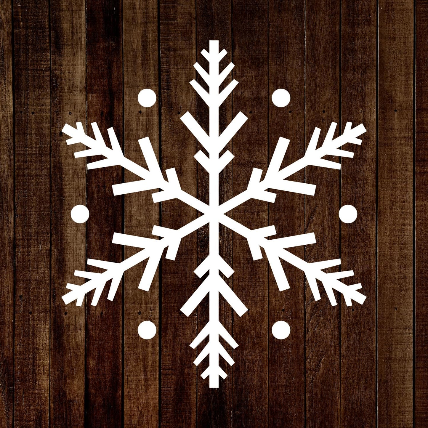 Plantilla copo nieve 6" reutiliz. pintura pared