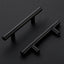 20 Tiradores Gabinete Negro Mate 3-1/2pulg Modernos