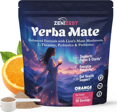 Yerba Mate Té Instantáneo Polvo con L-teanina y Prebióticos