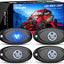 4 Luz LED Rock para coche nocturna