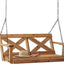 Columpio de madera cedro 55pulg estilo granja para 2