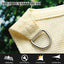 Toldo parasol triangular 8x8x8ft color crema
