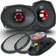 Altavoz 6x9 950W 4 ohm 91dB cono papel negro rejillas