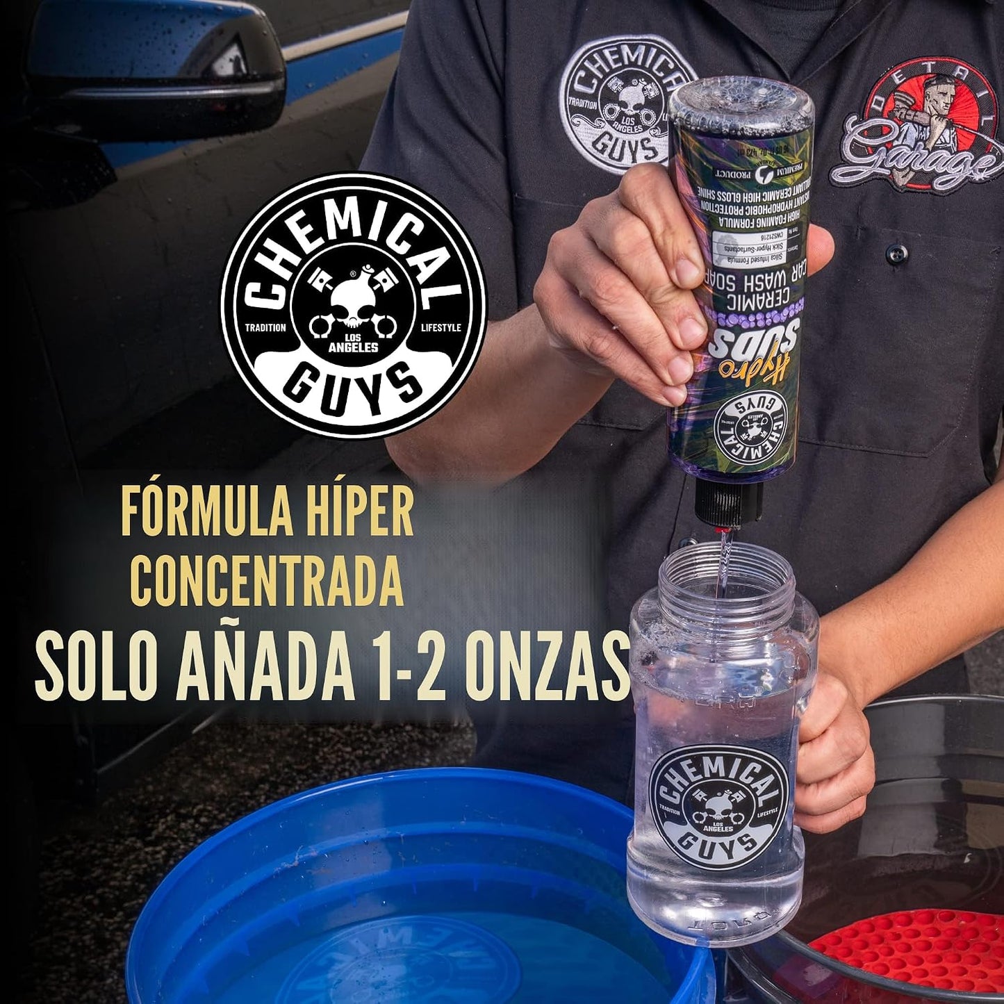 Jabón cerámico alta espuma para autos 64oz aroma bayas