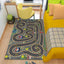 Alfombra coche para niños mapa ciudad 31x47
