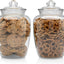 Set 2 Tarros Vidrio Tapa Hermética 75oz Cocina