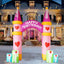 Arco inflable cumpleaños 10ft con luces LED para patio