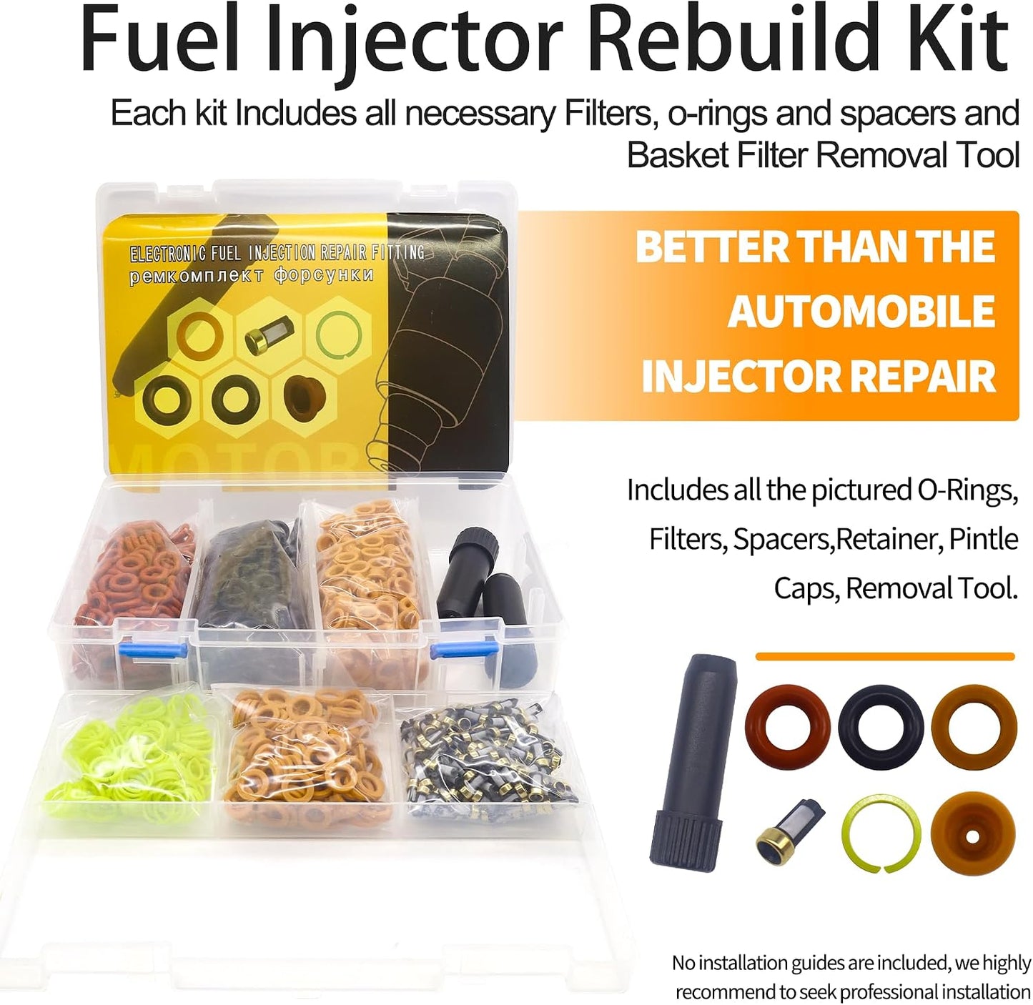 Kit 200 Juntas Tóricas Inyector Combustible