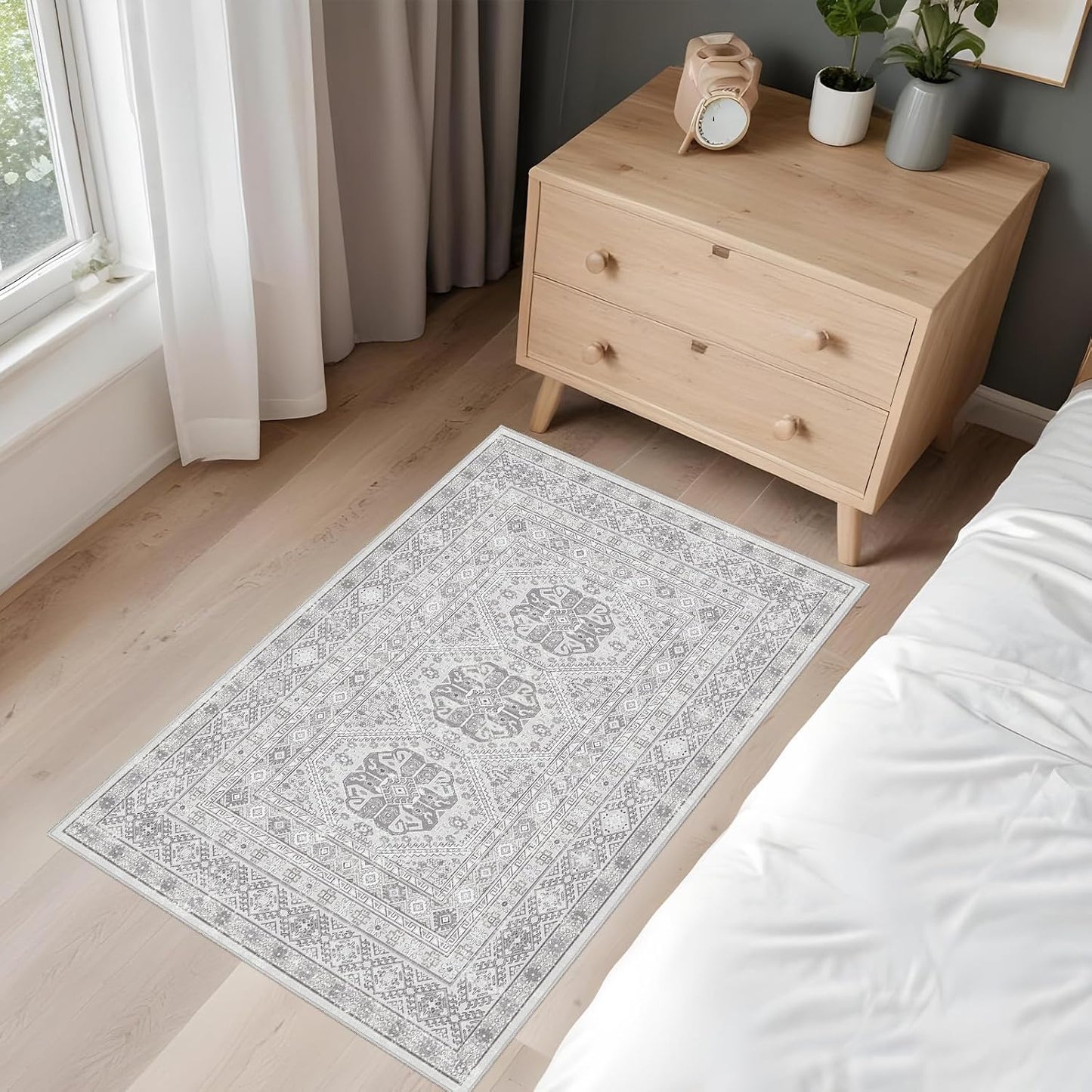 Alfombra cocina antideslizante estilo bohemio 2x3pulg