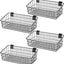 4 Cestas Slatwall 15.8" Metal Resistente Colgantes
