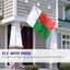 Bandera Madagascar 3x5ft poliéster ojales latón doble
