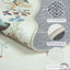 Alfombra antiderrap mariposa baño dormitorio beige