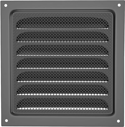 Cubierta ventilación acero inox 6x6pulg con rejilla insectos