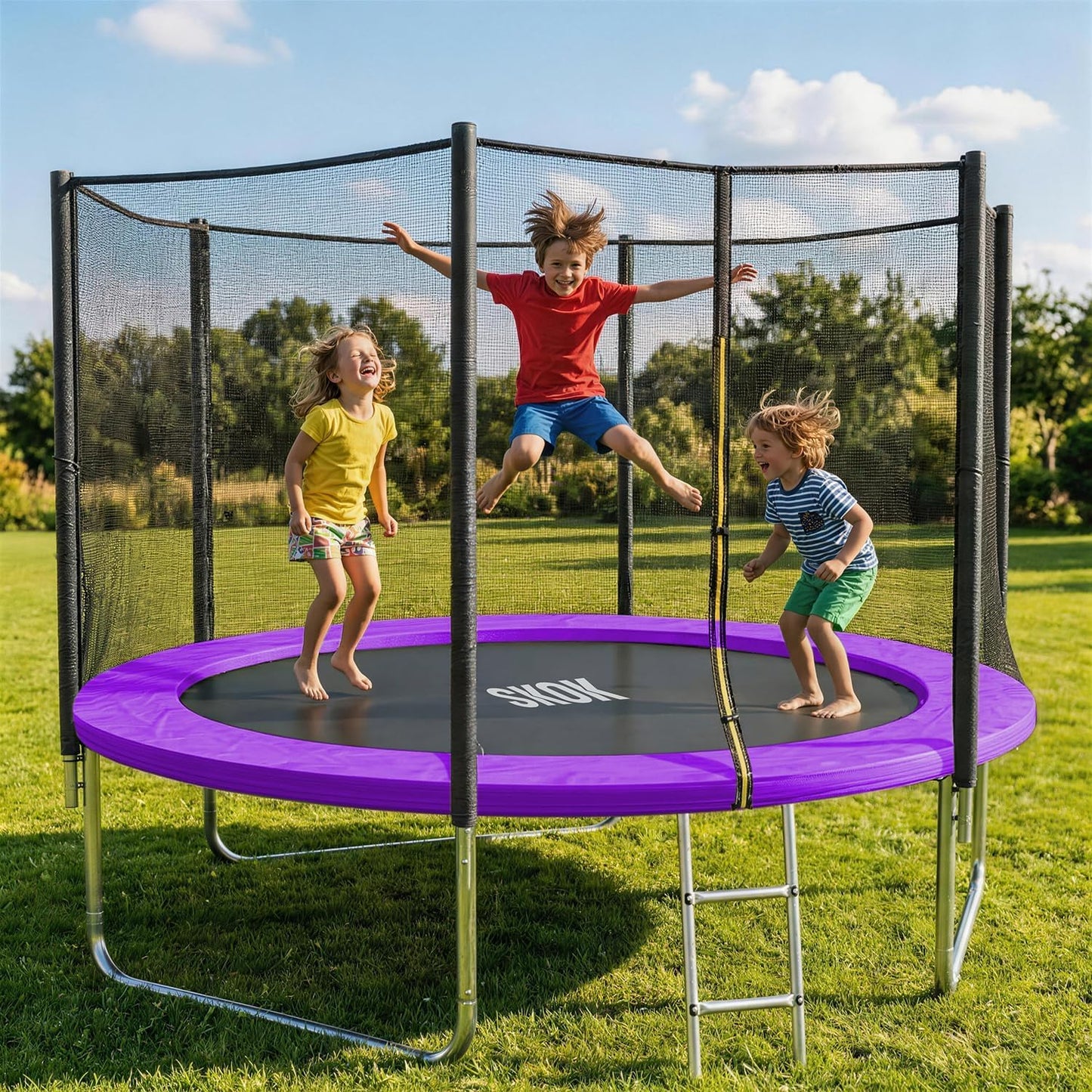 Trampolín para niños y adultos 400lbs con red ASTM