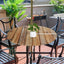 Mantel redondo ajustable con cremallera para mesa exterior