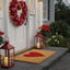 Felpudo corazón rojo 17x29pulg