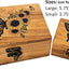 Caja de baratijas girasol y mariposa para niñas y mujeres