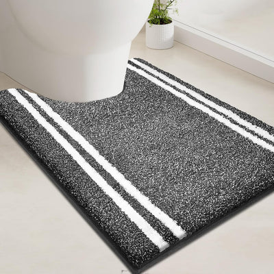 Alfombra baño antideslizante microfibra lanuda 20x23.5pulg