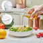 Juego tazas medidoras vidrio borosilicato 2-32oz cocina