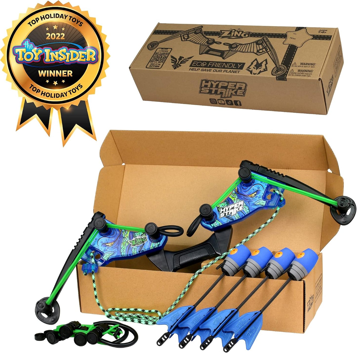 Pack arco dominador azul 4 flechas silbato cuerda correa