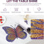 4 Manteles Mariposa con Strass Decoración Hogar y Cocina