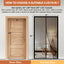 Malla magnética puerta 36x80pulg para patio mosquitos